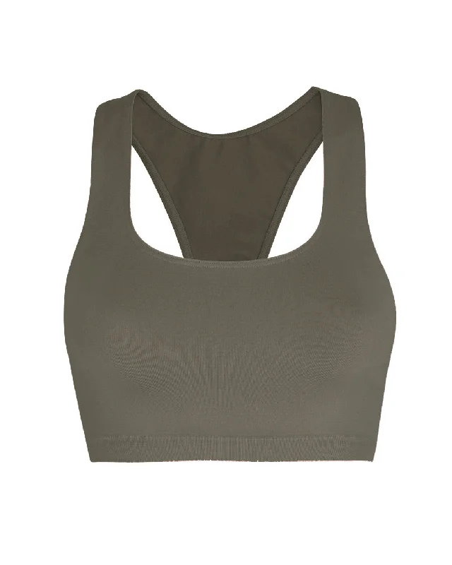 Relaxed Fit ELATED Bra Top | Muddy Grey