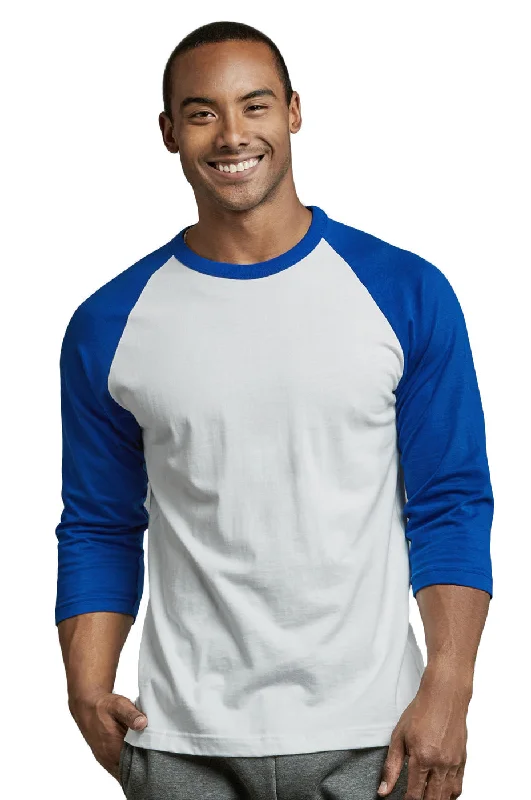 Artistic Temperament TOP PRO MEN'S 3/4 SLEEVE BASEBALL TEE (MBT001_RB/WHT)