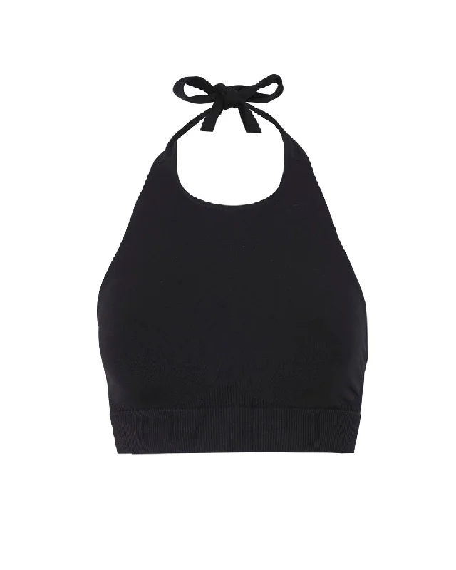 Versatile Comfort REVITALISED Halterneck Top | Black