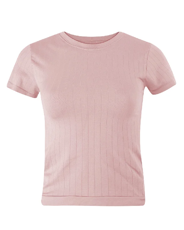Advanced Customization FLAT RIBBED SAPIENT T-Shirt | Blush