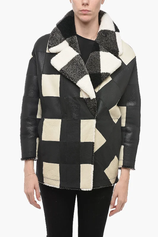 New Autumn And Winter Styles Woolrich Reversible MAYA Shearling Jacket