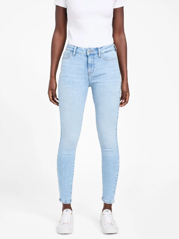 Wearable At Home Or Out Eco Serena Mid-Rise Bling Pocket Skinny Jeans