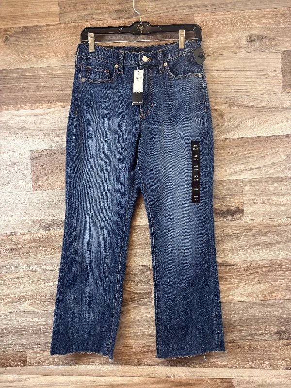 French Retro Jeans Boot Cut By Banana Republic In Blue Denim, Size: 4