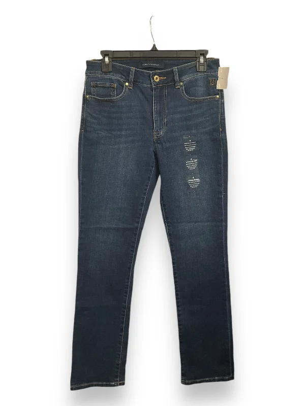 Cool Summer Jeans Straight By Tommy Hilfiger In Blue Denim, Size: 4