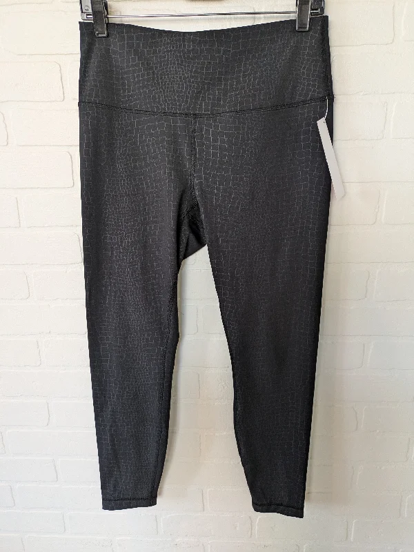 Goddess Outfit Black Athletic Leggings 90 Degrees By Reflex, Size 12