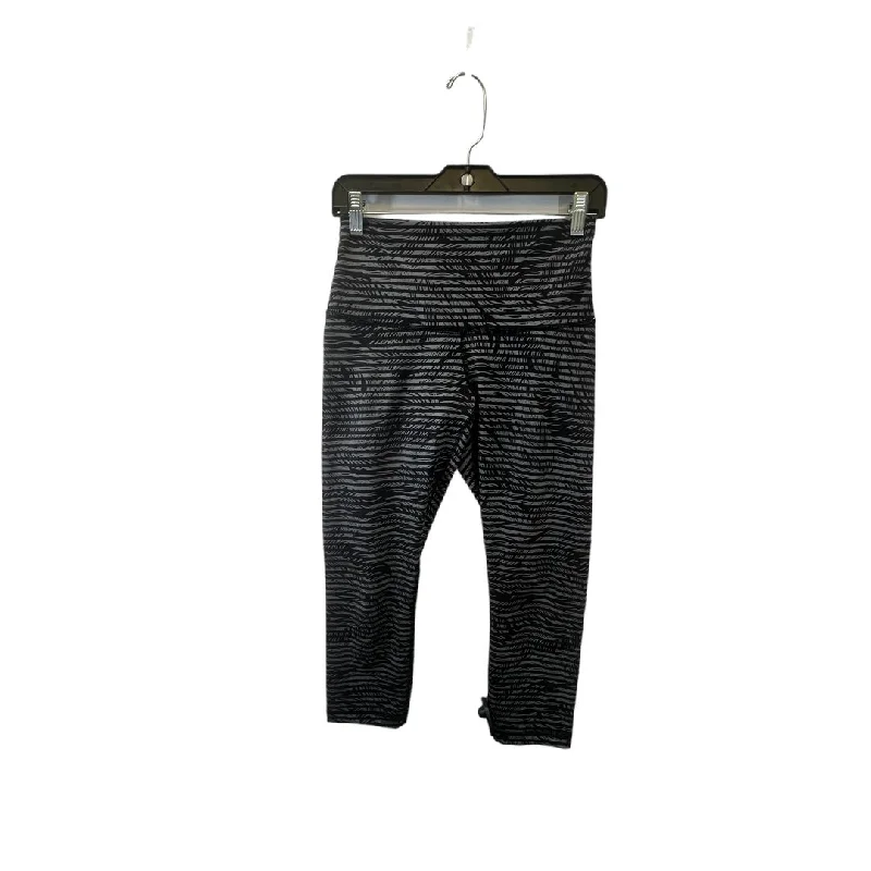 Avant-garde Design Black & Grey Athletic Leggings Lululemon, Size S