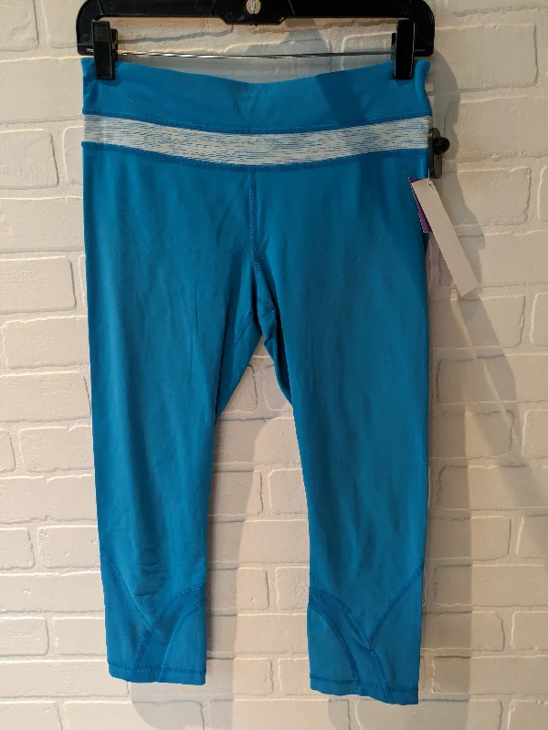 Exquisite Details Blue Athletic Leggings Capris Lululemon, Size 6