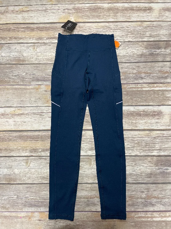 Cozy Chic Wear Blue Athletic Leggings Cme, Size S
