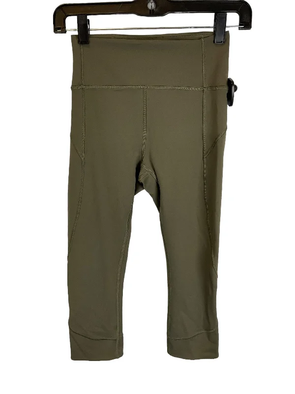 Luxury Temperament Green Athletic Leggings Lululemon, Size 4