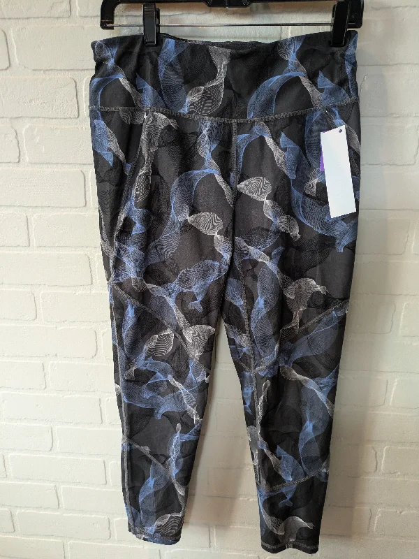Celebrity Style Grey Athletic Leggings Capris Sweaty Betty, Size 12