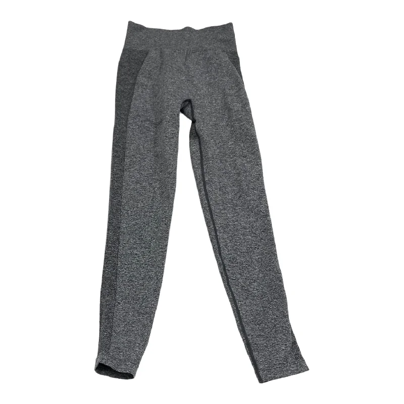 Timeless Comfort Grey Athletic Leggings Gym Shark, Size S