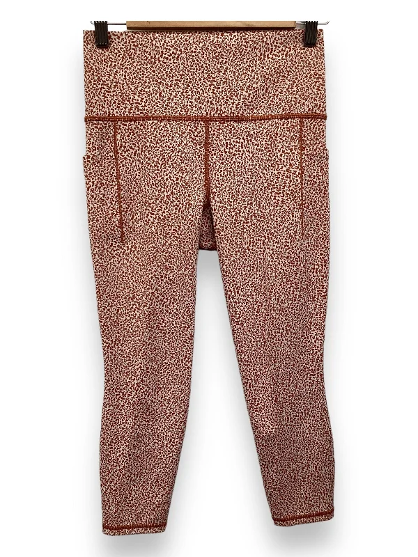 Smart Comfort Orange Athletic Leggings Athleta, Size S