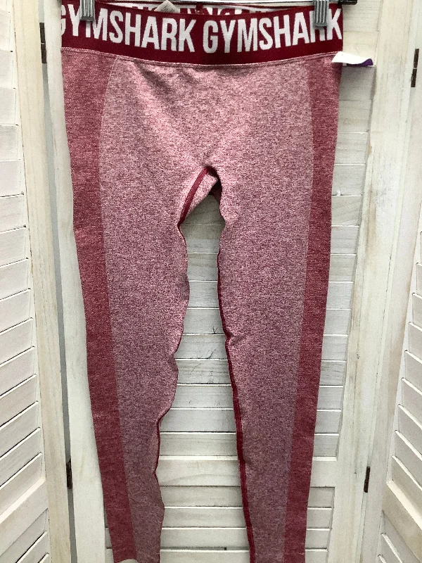 Practical Style Red Athletic Leggings Gym Shark, Size S