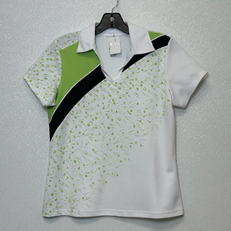 Playful Style Athletic Top Short Sleeve By Izod In Green, Size: S