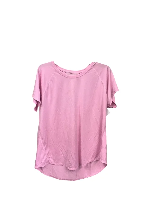 Soft Style Athletic Top Short Sleeve By Tek Gear In Pink, Size: Xl