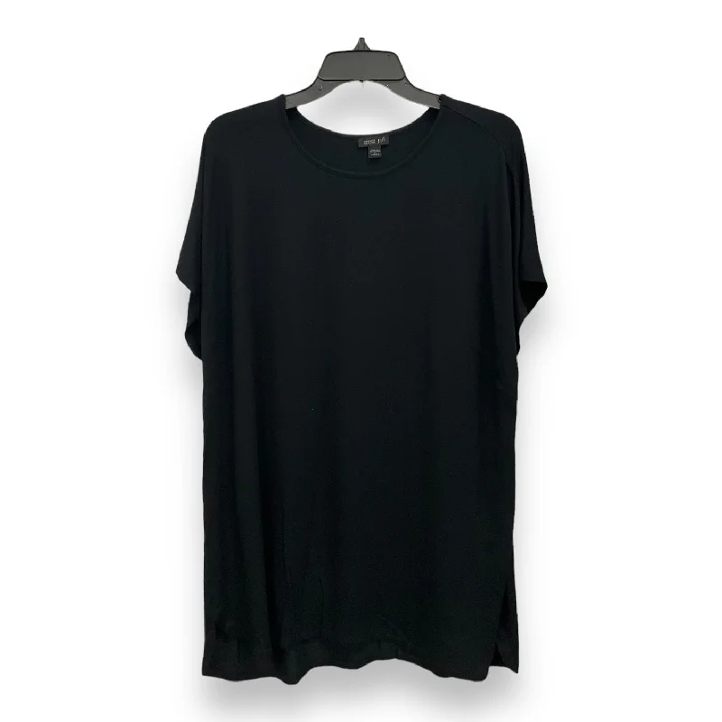 Fresh And Simple Black Top Short Sleeve J. Jill, Size 2x