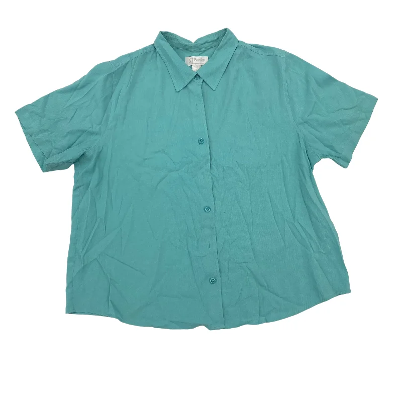 Luxury Style BLUE & BROWN TOP SS by CJ BANKS Size:1X