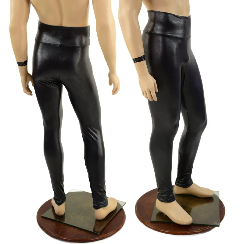 Trendy Items Mens Leggings in Stingray PU Spandex