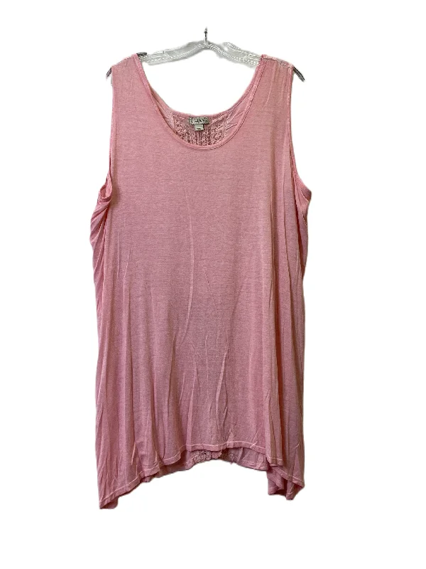 Modern City Pink Top Short Sleeve By Live And Let Live, Size: 2x