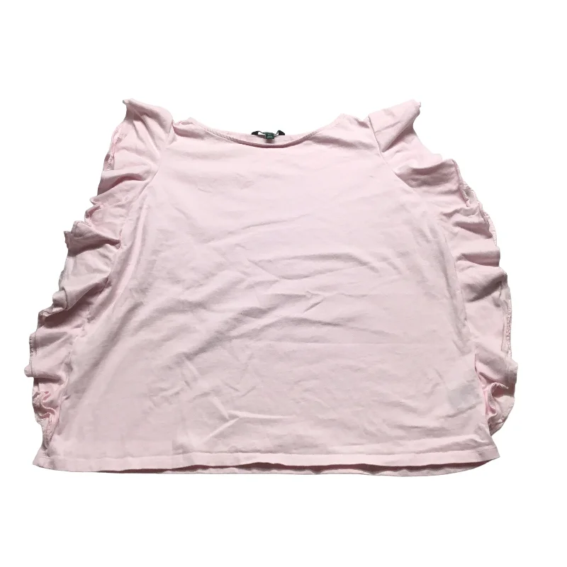 Cozy Layers Pink Top Short Sleeve Ralph Lauren, Size 3x