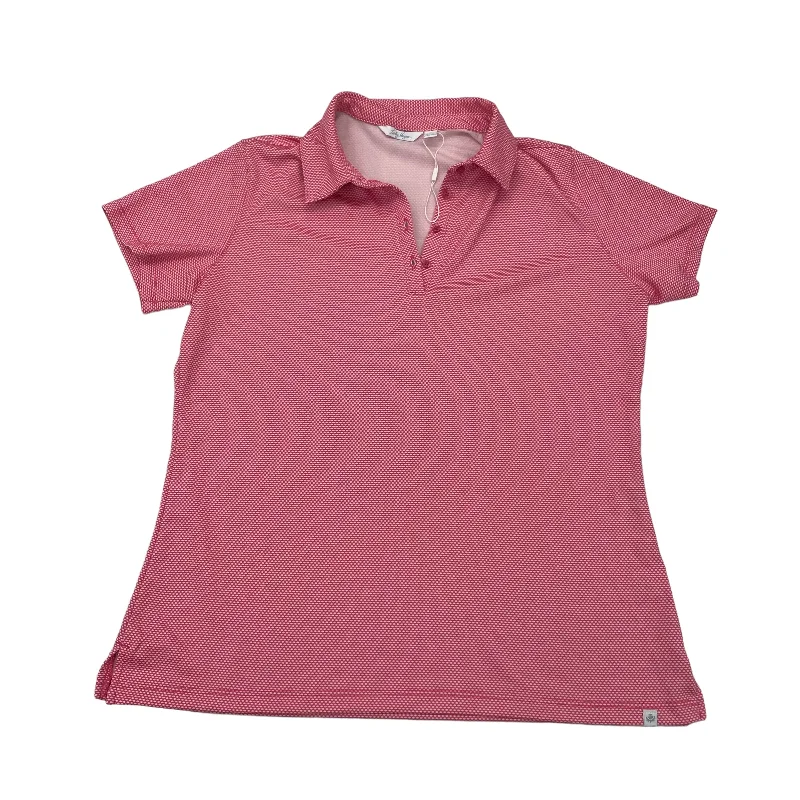 British Fashion RED ATHLETIC TOP SS by LADY HAGEN Size:L