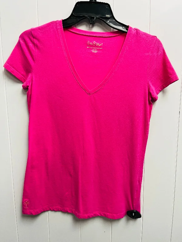 Cozy Fashion Trends Top Short Sleeve Designer By Lilly Pulitzer In Pink, Size: Xs