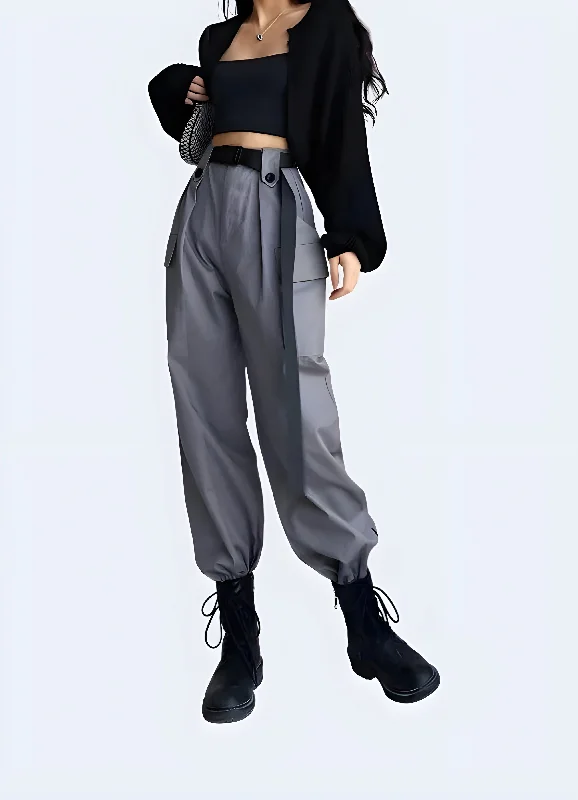 Effortless Wear Womens Grey Jogger Sweatpants