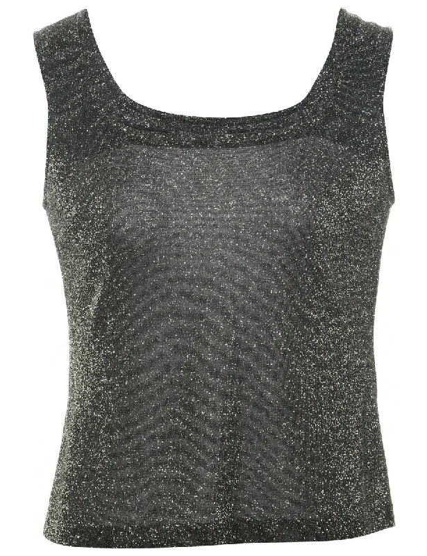 High Street Series Lurex Evening Top - S