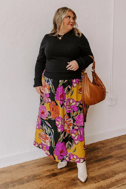 Sports Series Novel Romance Floral Maxi Dress Curves